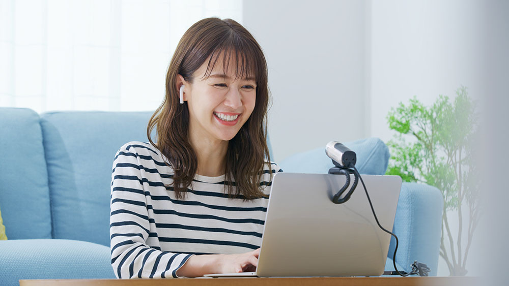 タイムラグが少ないからWeb会議も快適!