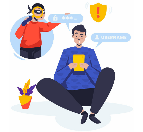 パスワードのリセットを促す
