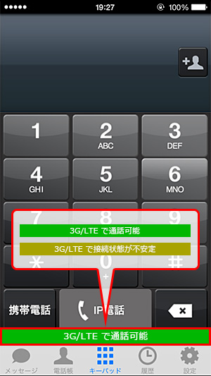ネットワークモニタ機能
