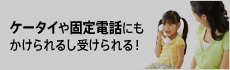 ケータイや固定電話にもかけられるし受けられる！